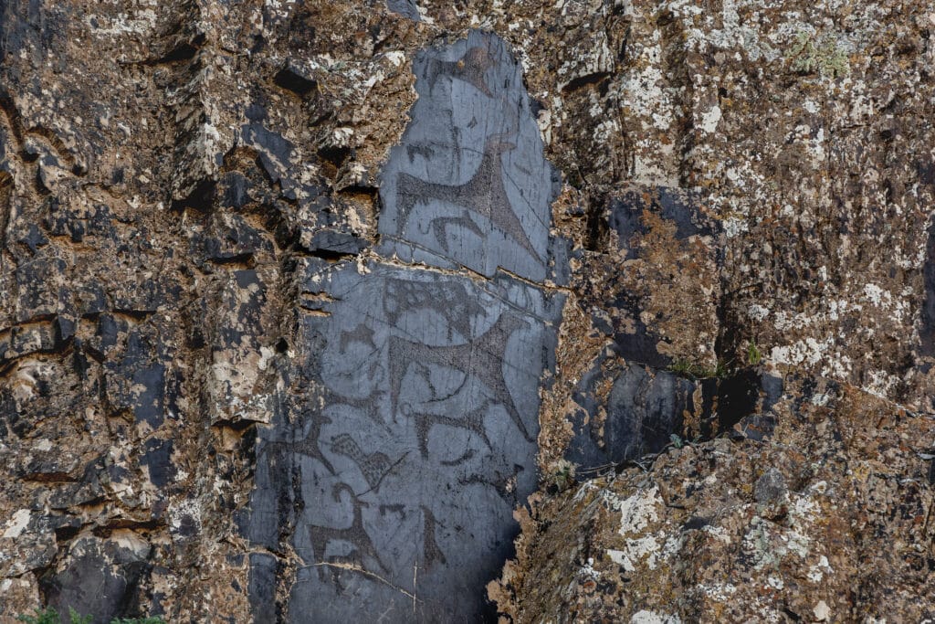 Sarmysh Say Petroglyphen in Usbekistan