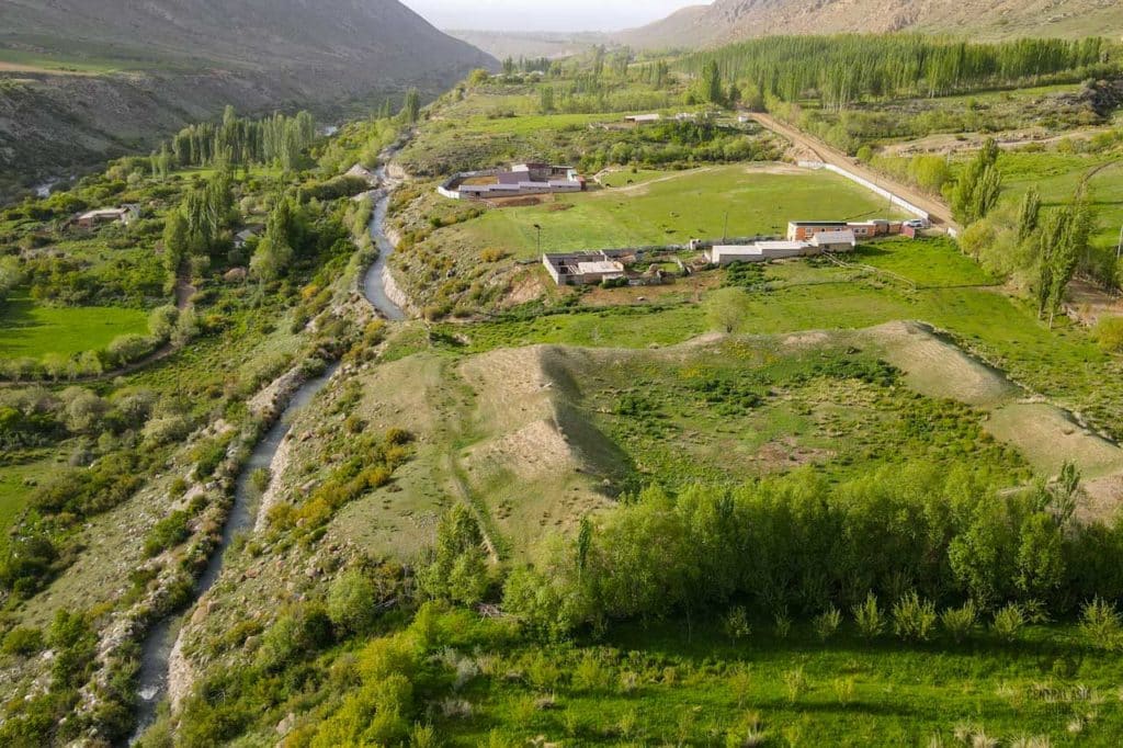 Festungsruinen im Barskoon-Tal in der Region Issyk Kul