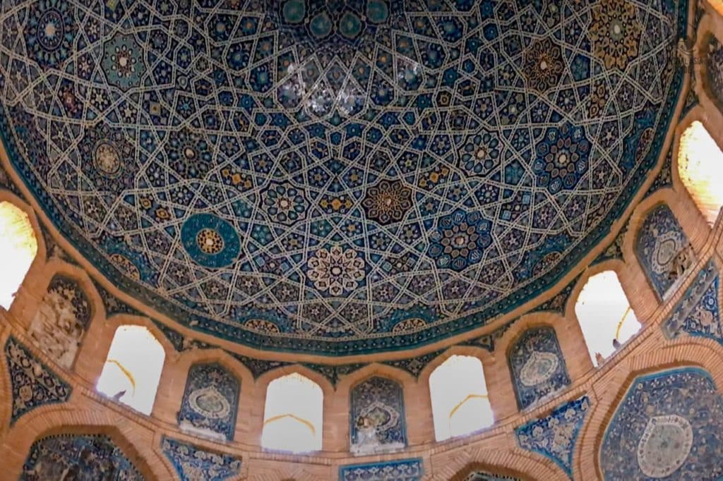Konye Urgench UNESCO-Stätte Turabek Khanum Mausoleum Decke