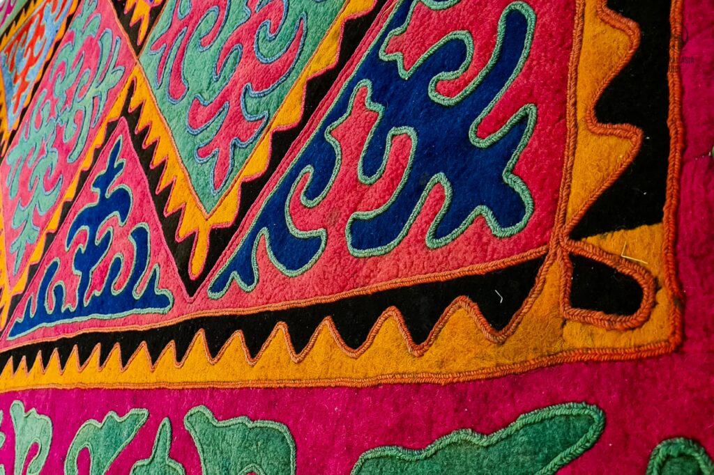 Kirgisisches Shyrdak Kunsthandwerk Produkt Souvenir