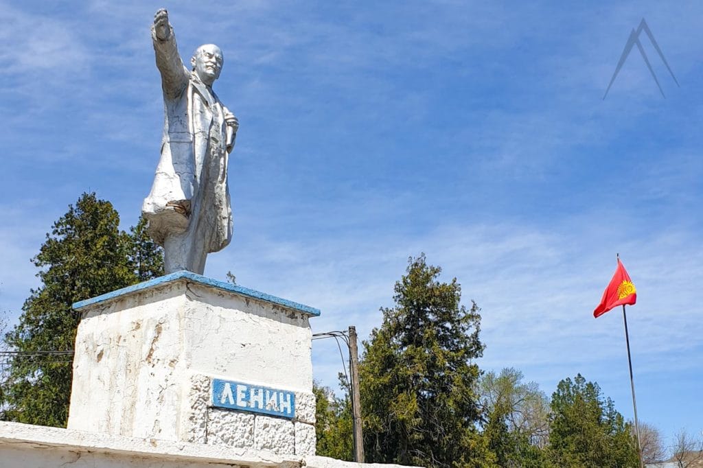 Lenin-Statue in Tashkomyr