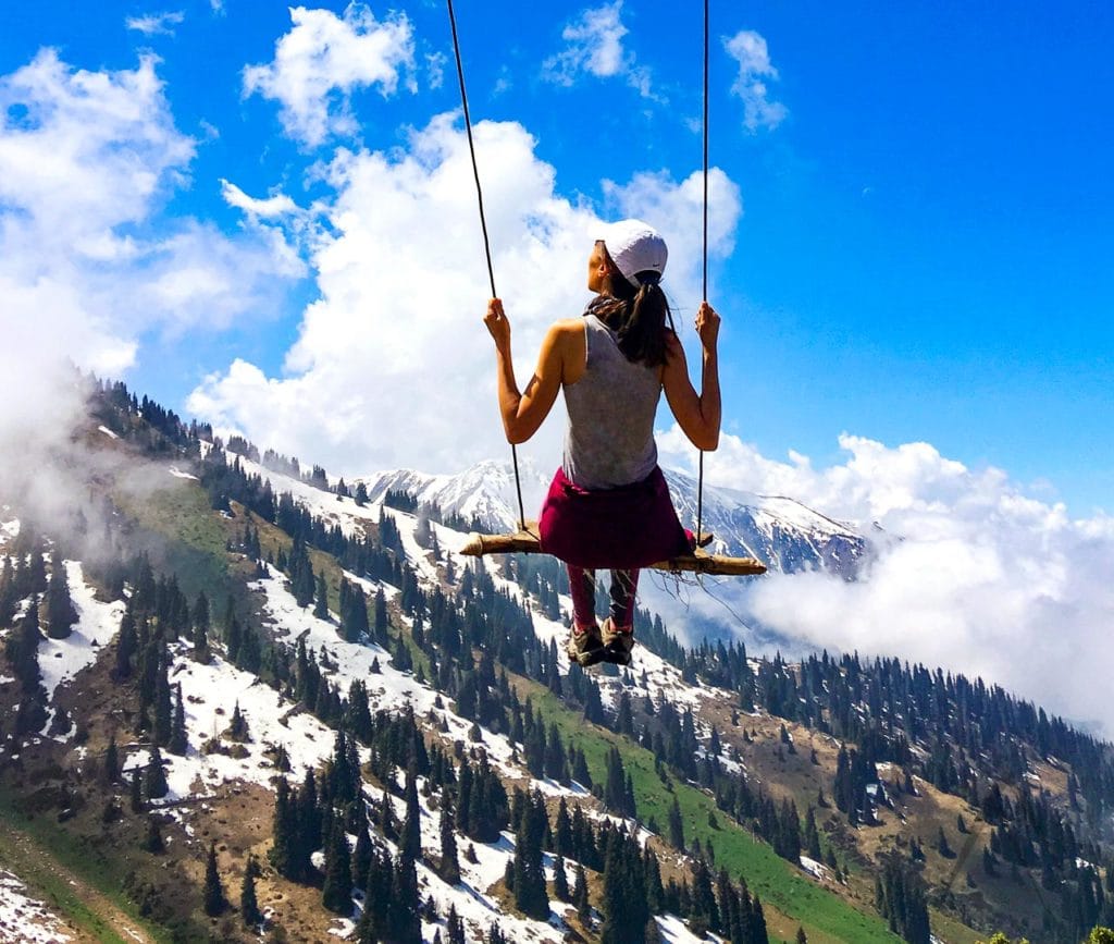 Peak Furmanov Schaukel bei Almaty