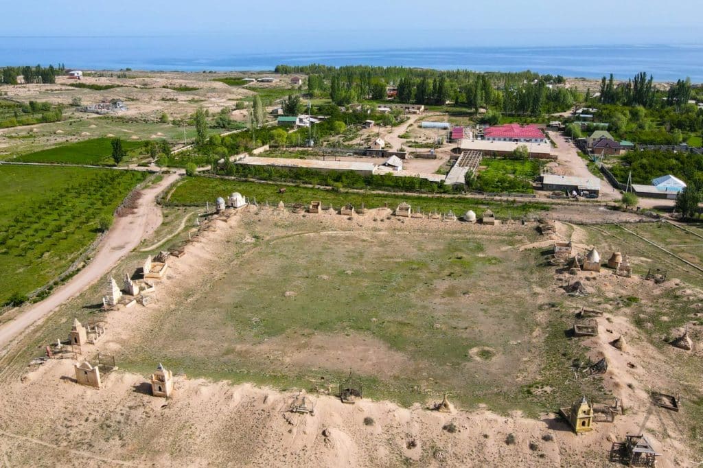 Tosor UNESCO Tentativliste Ruinen bei Issyk Kul, Zentralasien, Kirgisistan