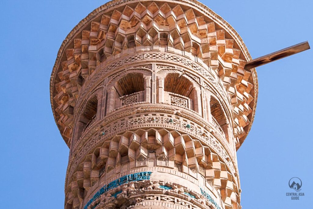 Das Minarett von Vobkent in der Nähe von Bukhara ist eine vorläufige UNESCO-Stätte